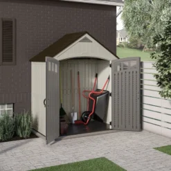 Covington Outdoor 7 1/2 ft. wide x 4 ft. deep storage shed