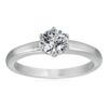 Amazon Collection Sterling Silver Solitaire Ring set with Round Infinite Elements Cubic Zirconia