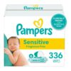 Choose your count ?C Baby Wipes. Pampers Sensitive Water Based Baby Diaper Wipes. Hypoallergenic and Unscented. 6 Pop-Top Packs. 336 Total Wipes (Packaging May Vary)